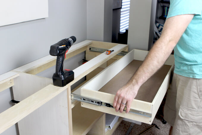 Building Office Cabinets Gray House Studio