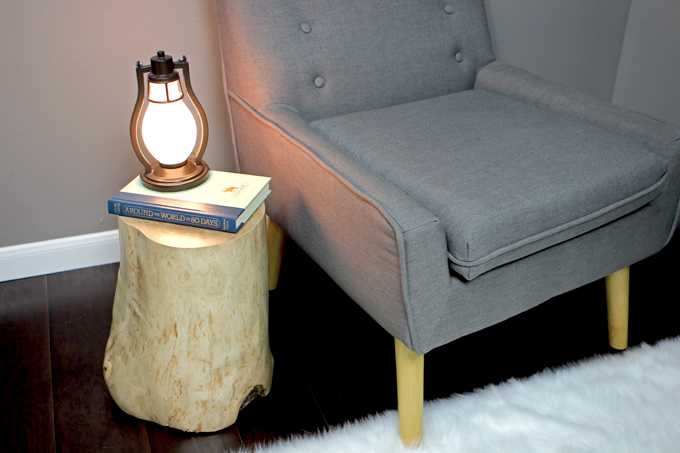 Tree Stump Side Table Diy Gray House Studio