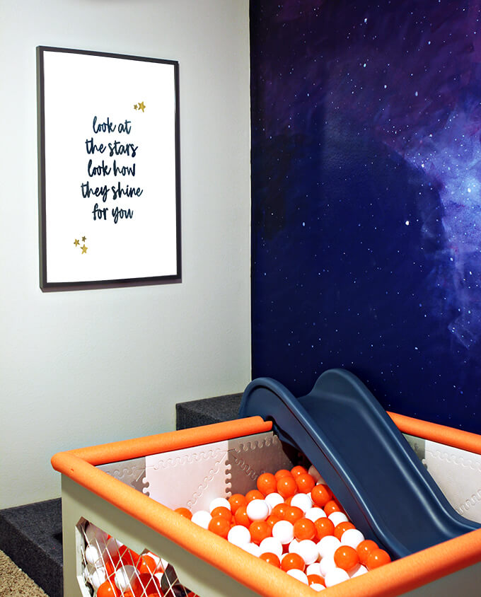 DIY Ball Pit with Slide Gray House Studio