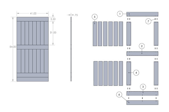 Gray House Studio Wood Barn Door Plans