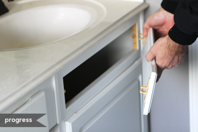 Under Bathroom Sink Cabinet Storage: How To Add A Shelf Inside