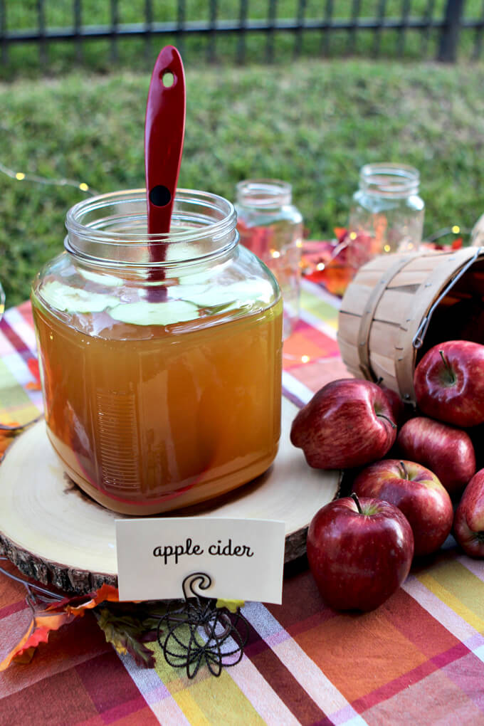 Fall Party Apple Cider Station