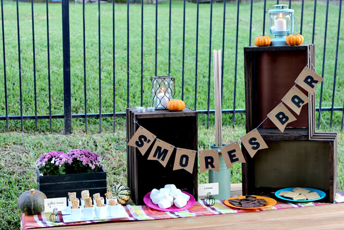 Fall Party S'mores Bar