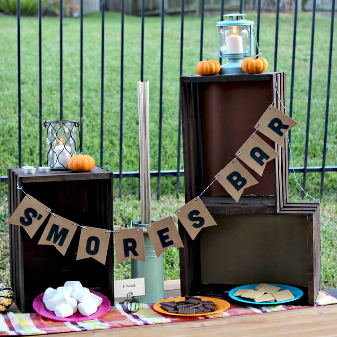 Fall Party S'mores Bar