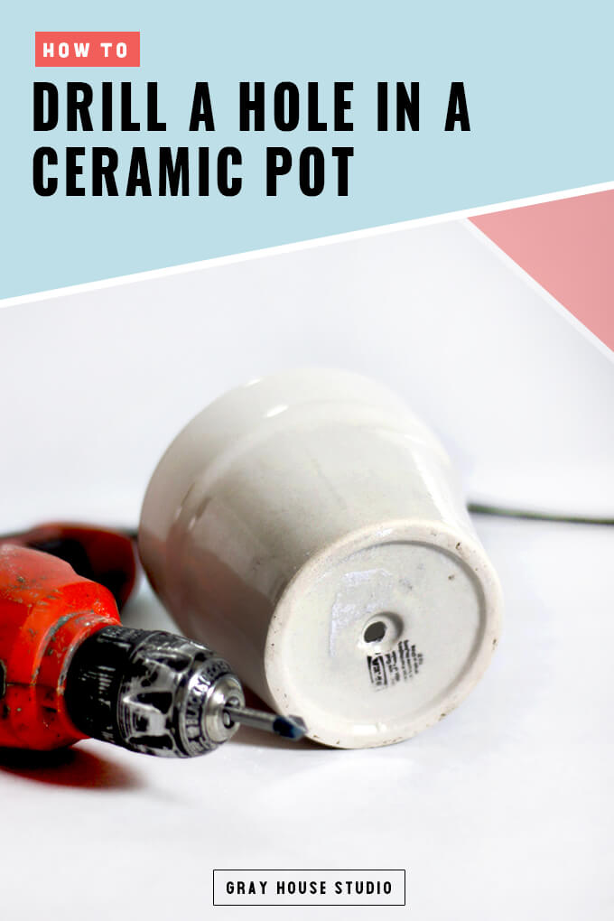 How to Drill a Hole in a Ceramic Pot