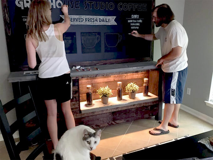 DIY Framed Chalkboard