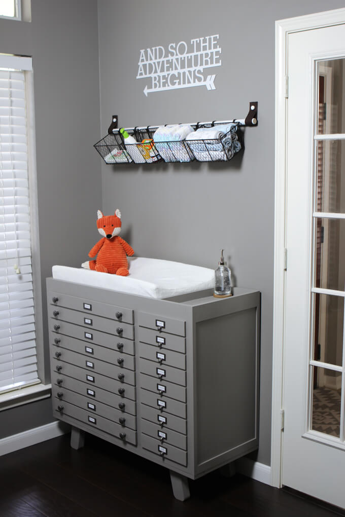 Baby Changing Table Diy Build Gray House Studio