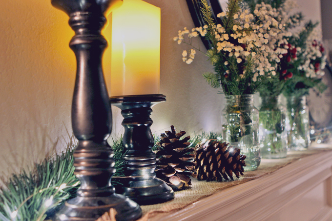 Fireplace Mantle Christmas Decorations
