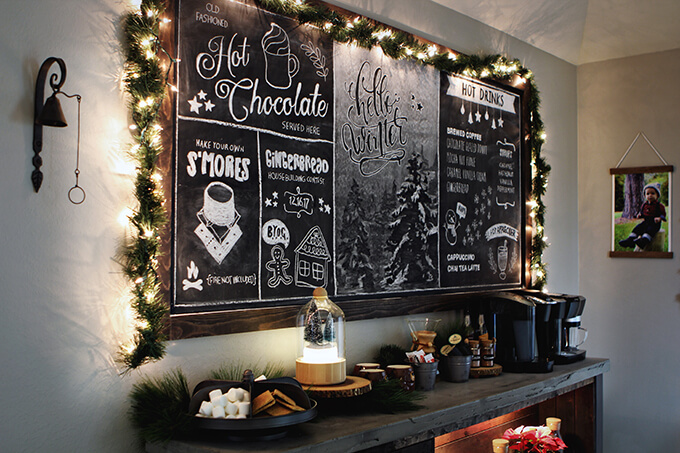 Christmas Coffee Bar Decorations at Gray House Studio