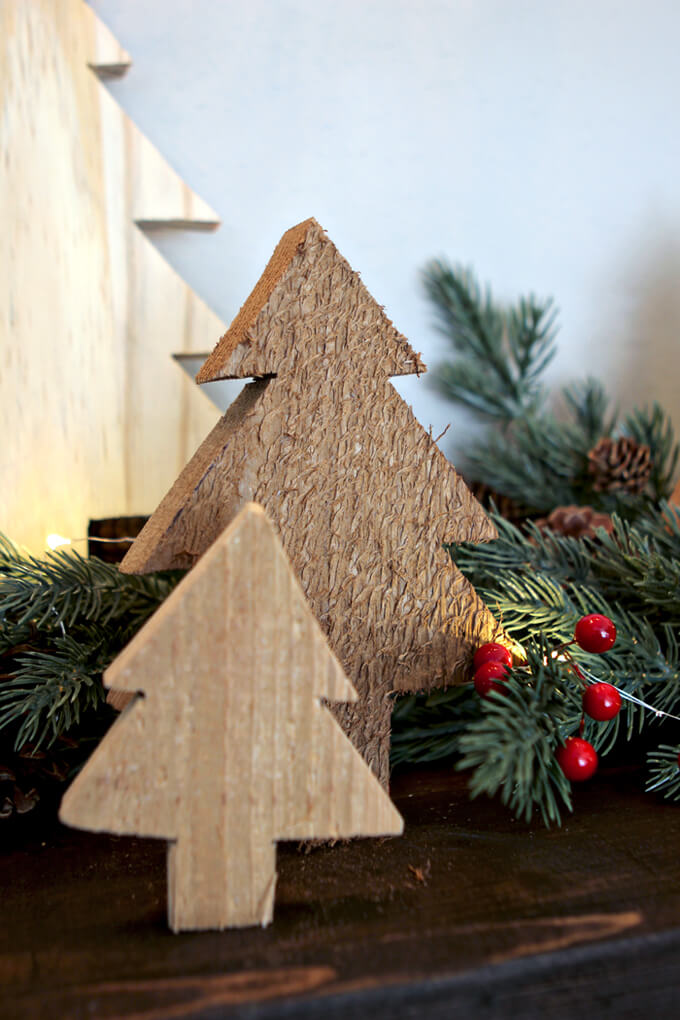 Rustic Christmas Mantel