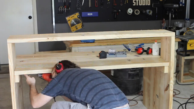 Easy diy store reception desk