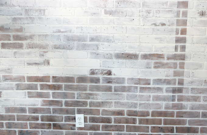 Painting a Faux Brick Accent Wall