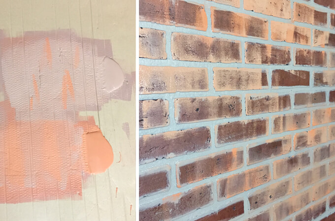 How to Paint a Faux Brick Wall