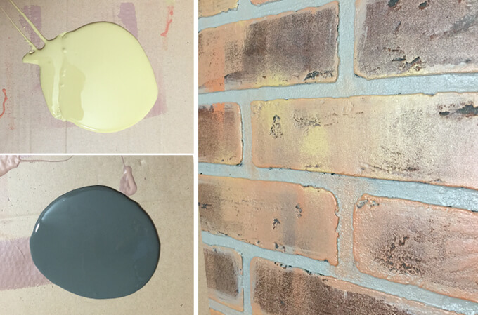 Painting a Faux Brick Accent Wall