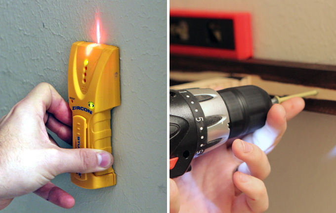 Floating Shelves in Bathroom Gray House Studio