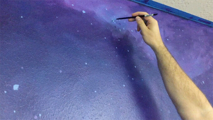 Painting a Galaxy Wall