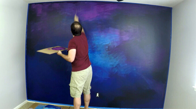 Painting a Galaxy Wall