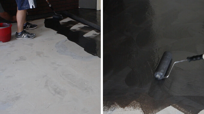 Garage Floor Coating with Rust-Oleum ROCKSOLID