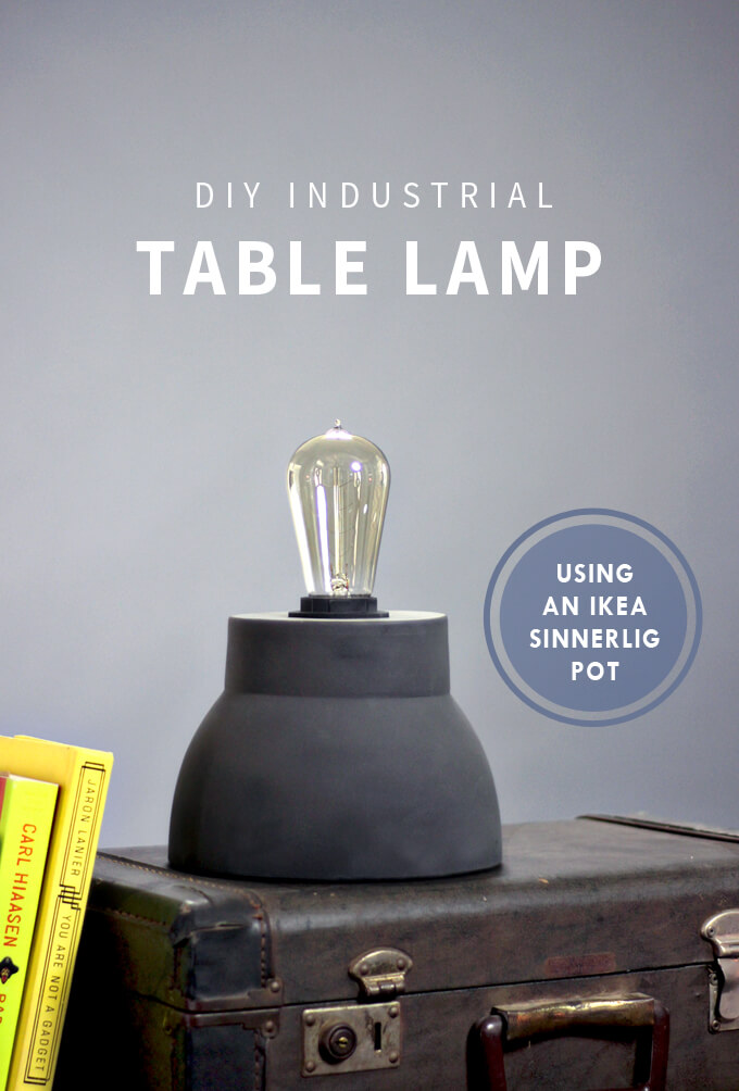 DIY Industrial Table Lamp