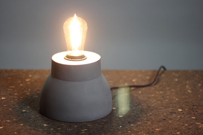 DIY Industrial Table Lamp