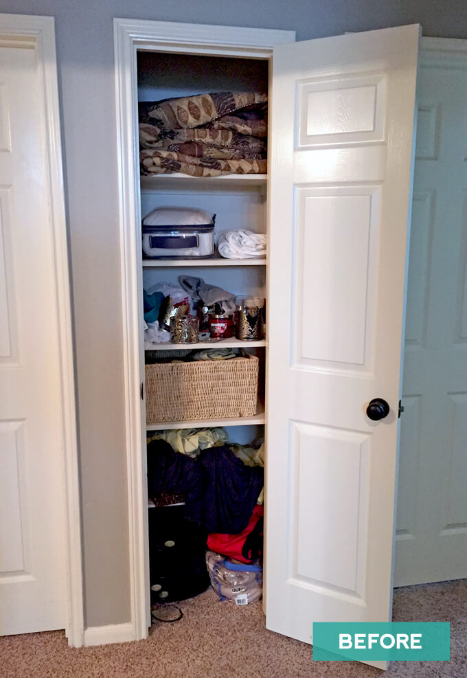 Linen Closet Organization