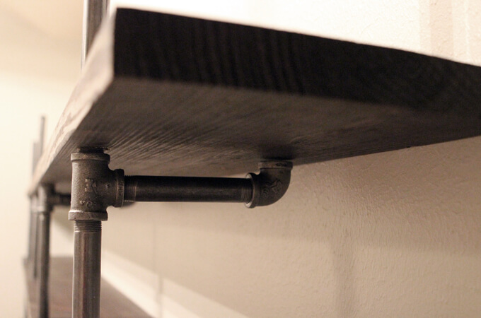 Gray House Studio DIY Industrial Shelves