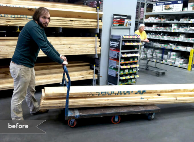 DIY Industrial Shelves