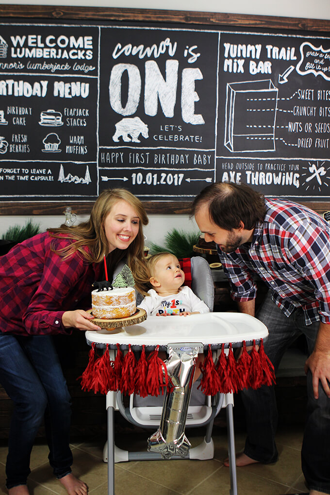 Lumberjack first birthday best sale outfit