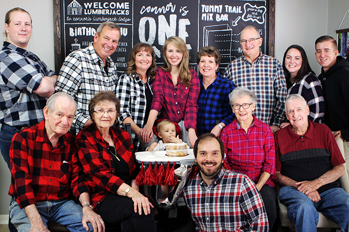 Lumberjack Themed 1st Birthday Party