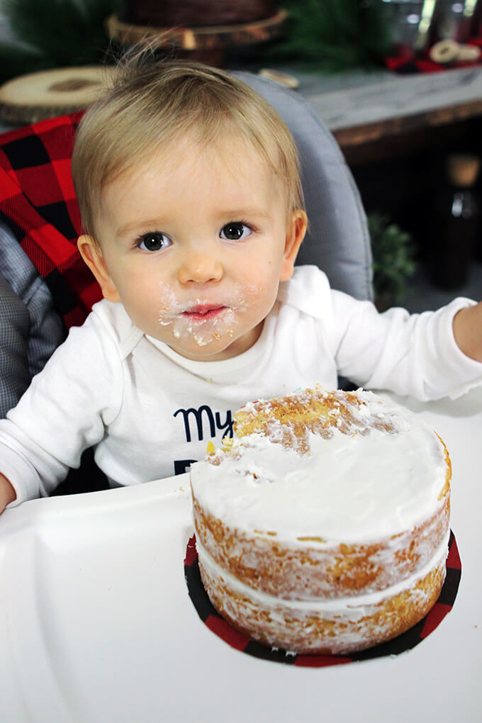 Lumberjack Themed 1st Birthday Party