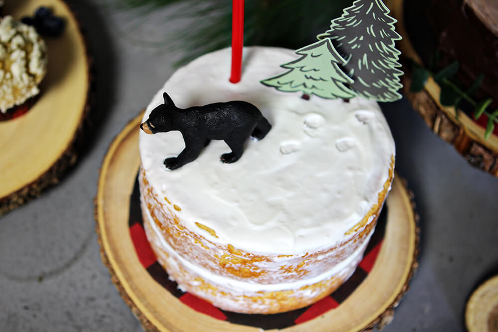 Lumberjack party Food Ideas - muffins in plaid cupcake liners