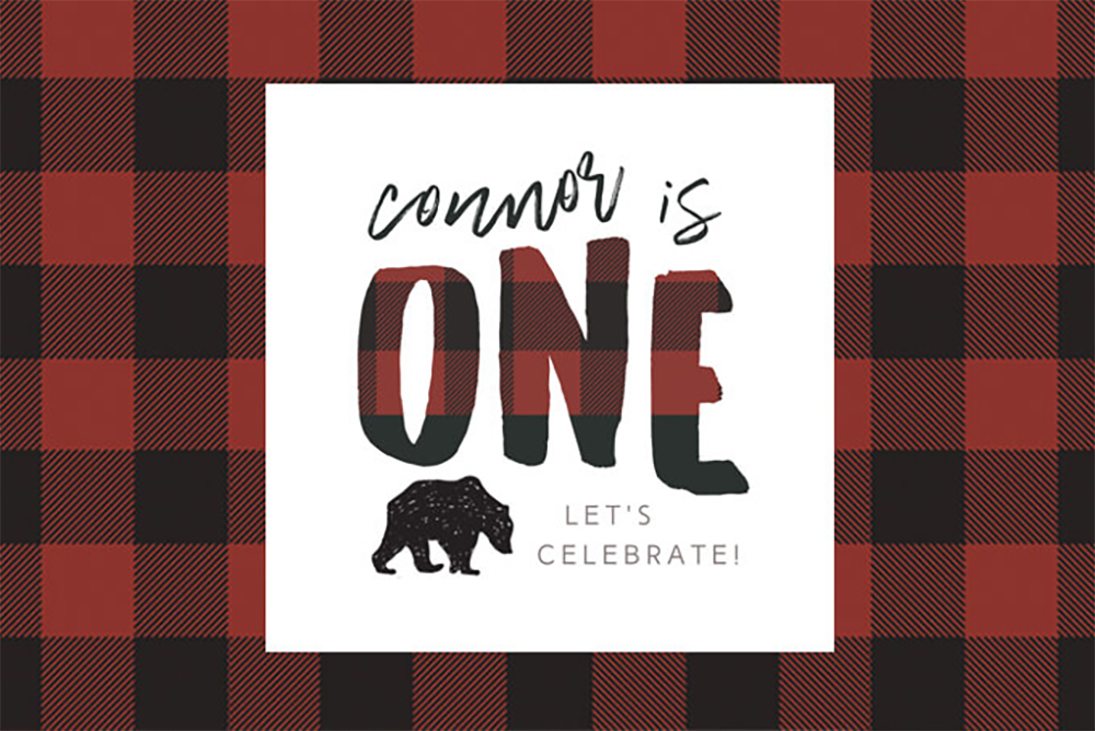 Lumberjack Themed 1st Birthday Party