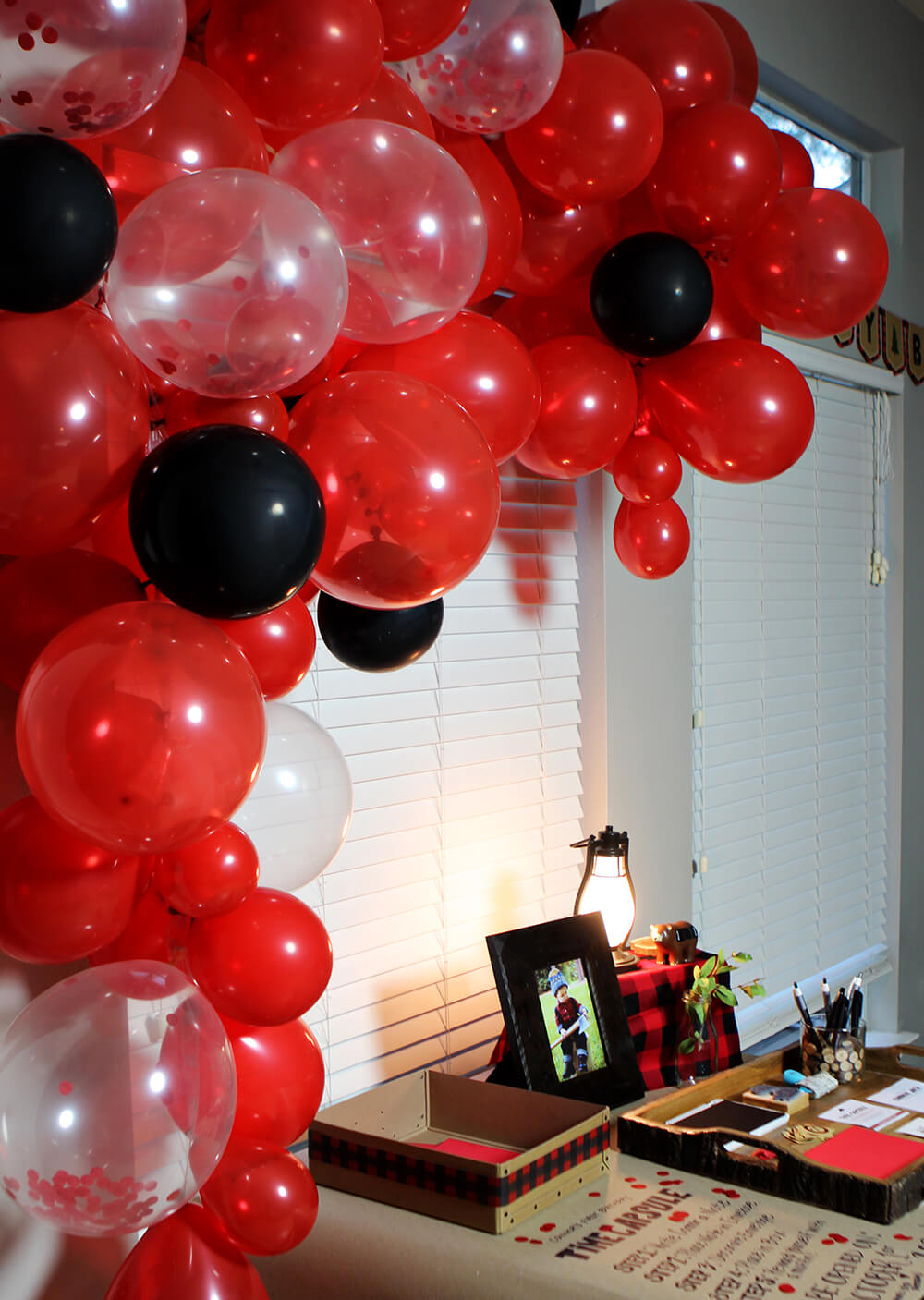 1st birthday time capsule table