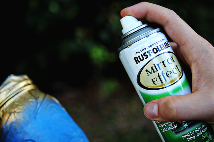 DIY Marble Dipped Mason Jars