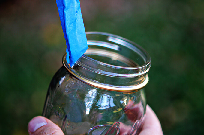 DIY Marble Dipped Mason Jars