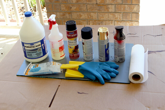 DIY Distressed Mirror Table Top Gray House Studio