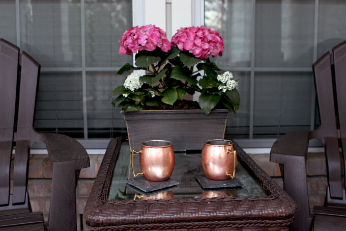 DIY Distressed Mirror Table Top Gray House Studio
