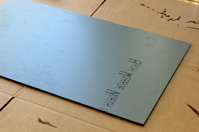 DIY Distressed Mirror Table Top Gray House Studio