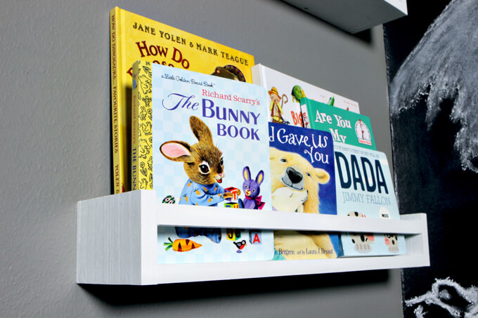 Nursery Bookshelves DIY