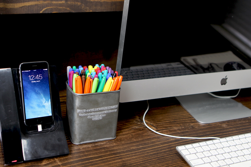 Industrial Home Office Organization Pencil Cup