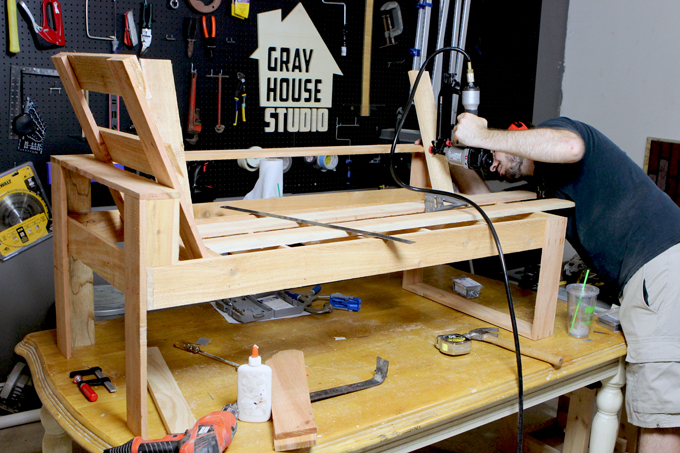 DIY Outdoor Sectional for Under $100