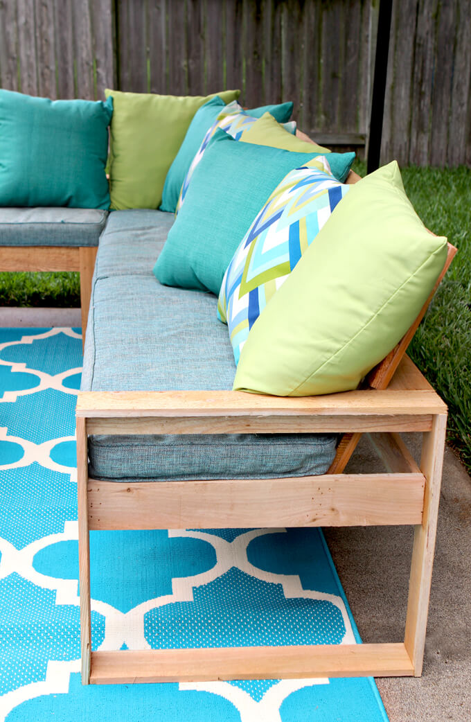 DIY Outdoor Sectional for Under $100