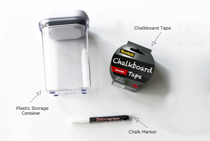 Organizing a Pantry with Chalkboard Tape