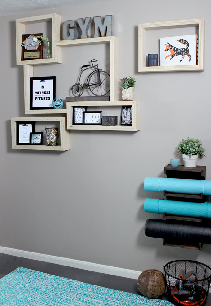 Plywood Shelves with an Exposed Edge