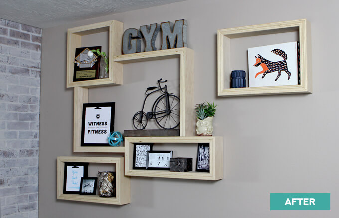 Plywood Shelves with an Exposed Edge