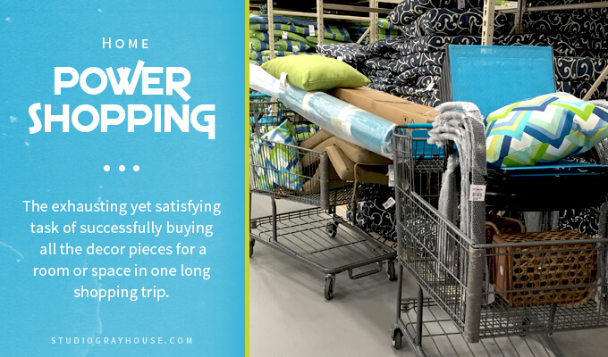 Power Shopping for our Back Patio