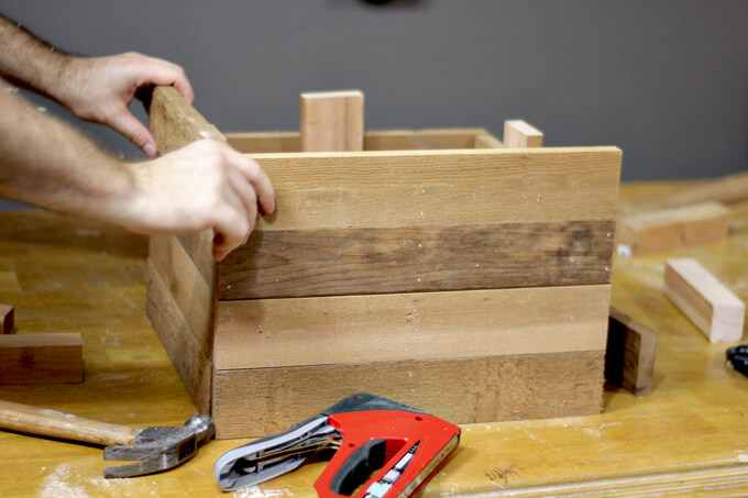 Rustic Christmas Tree Stand Box