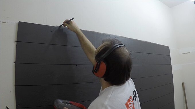 DIY Shiplap Wall