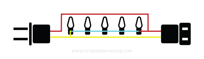 How To Shorten String Christmas Lights Gray House Studio