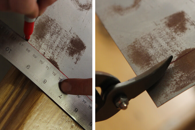 DIY Metal Hook Towel Rack